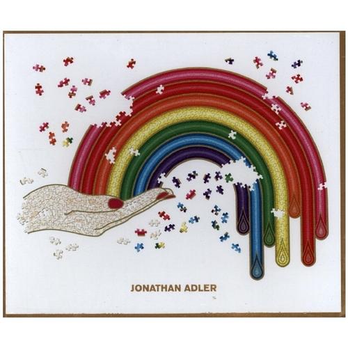 Jonathan Adler Rainbow Hand 750 Piece Shaped Puzzle,