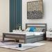 Wood Platform Bed w/2 Drawers, Headboard & Footboard, Wood Bedframe