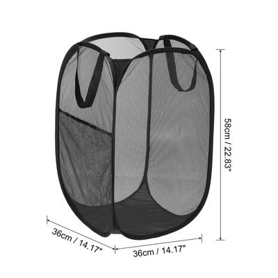 Mesh Laundry Hamper, Collapsible Laundry Baskets Bag, 1 Pcs - 14.17" x 14.17" x 22.83"