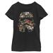 Girls Youth Black Star Wars Floral Stormtrooper T-Shirt