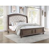 Coaster Furniture Emmett Tufted Headboard Panel Bed Walnut and Beige