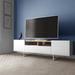 Modern TV Stand with 6 Shelves in White Cinnamon - 73 inches