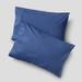 Shuteye Supply Frost Smart Temp Cooling Percale Pillowcase Set,(20W x 40L), Navy