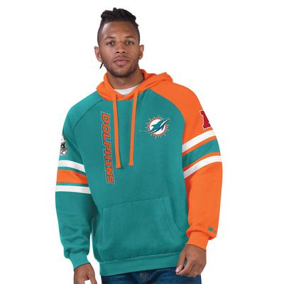 NFL Men's Gauntlet Pullover Hoodie (Size M) Miami Dolphins, Cotton,Polyester