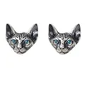 Boucles d'oreilles Vintage en forme de chat spink bijoux unisexe hypoallergéniques Punk cadeaux