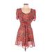 Pins and Needles Casual Dress: Red Dresses - Women's Size Large