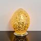 Distressed Gold Mosaic Flower Tile Glass Egg Table Lamp Home Decor Mood Lamp