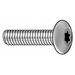 TAMPER-PRUF SCREW 400080 #8-32 x 1/2 in Torx Button Machine Screw, Zinc Plated