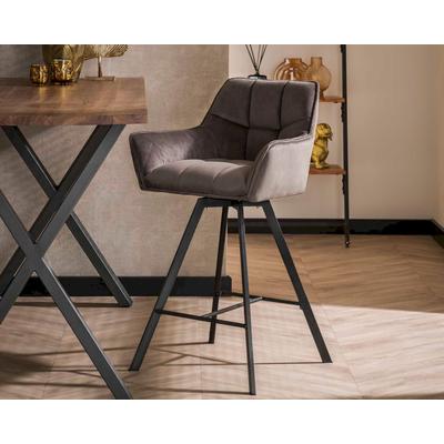 designline »Raster« Barstuhl Velvet champagner Image