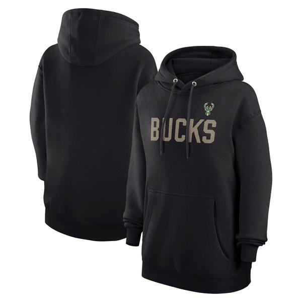 womens-g-iii-4her-by-carl-banks-black-milwaukee-bucks-dot-print-pullover-hoodie/