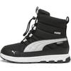Winterboots PUMA "EVOLVE BOOT PURETEX JR", Kinder, Gr. 38,5, schwarz-weiß (puma schwarz, ash gray, puma weiß), Textil, sportlich, Schuhe, Snowboots, Winterstiefel, Winterschuhe, wasserdicht