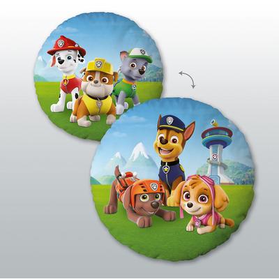 Dekokissen PAW PATROL "Paw Patrol", bunt (bunt, bedruckt), B:50cm H:2,5cm L:50cm Ø:50cm, Polyester, Dekokissen_Sitzkissen_Kissenhüllen, hochfarbig bedruckt Image