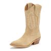 Cowboy Boots LASCANA, Damen, Gr. 42, beige, Obermaterial: 100% Rindsleder. Futter: 100% Lederimitat. Decksohle: 100% Lederimitat. Laufsohle: 100% Synthetik, unifarben, modisch, Schuhe, Cowboy Stiefelette, Western Stiefel, Ankleboots aus hochwertigem...