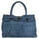 Shopper SAMANTHA LOOK Gr. B/H/T: 41 cm x 29 cm x 16 cm onesize, blau Damen Taschen Handtaschen