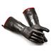 BBQ Grill Gloves 932â„‰ Heat Resistant-Smoker Cooking Barbecue Gloves Handling Heat Food Right on Your Fryer Grill Oven. Waterproof Fireproof Oil Resistant Neoprene Coating