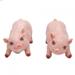 Pigs Garden Statue 2Pcs Animal Garden Statue Cute Pig Funny Outdoor Sculpture Resin Lawn Ornaments Resin High Simulation Piglet Decoration Indoor Outdoor Figurines