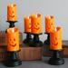 QIIBURR Halloween Decorations Lights Outdoor Halloween Led Candle Light Halloween Decoration Pum-Pkin Lantern Halloween Decorations Outdoor Lights Outdoor Halloween Decorations Lights