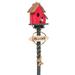 Bird House Stake Outdoor Garden Bird House with Pole Park Decorative Bird House