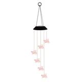 QIIBURR Solar Batteries for Outdoor Solar Lights Solar Led Flying Pig Wind Chime Lights Garden Decoration Hanging Hanging Solar Lights Outdoor Garden Solar Lights Outdoor Garden Hanging