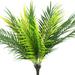 2 Pack Artificial Palm Leaves Faux Tropical Palm Fronds Large Fake Greenery Plants Leaf Stems for Indoor Outdoor Hawaiian Jungle Safari Wedding Party Flower Arrangement Palm Sunday Vase Decor