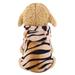 Dog Costume Pet Tiger Dog Costume Winter Thick Dog Costume for Small Medium Dogs Cats Dog Cosplay Costume for Christmas Birthday Party(S)