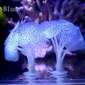 Ploknplq Fish Tank Accessories Fish Tank Decorations Aquarium Fish Tank Fluorescent Soft Silica Gel Coral Bu Fish Tank Blue