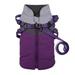 Winter Pet Dogs Vest Jacket Dogs Warm Thick Comfortable Coat Sleeveless Zipper Jacket Cotton Padded Vest with Durable Chest Strap for Smal Medium Large Dogs Purple S