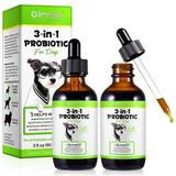 Oimmal 3-in-1 Liquid Probiotic for Dogs Gut | Digestive Health & Immunity Support Dietary Supplement 2 fl oz / 60 mL - 2Pack