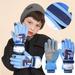 Pjtewawe Easter Winter Sports EquipmentKids Winter Ski Gloves For Boys Girls Winter Waterproof Thickening Warm Cold Proof Outdoor Skating Skiing Gloves