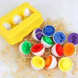 Shape Puzzle Baby Toys 13 24 Months Smart Egg Matching Children S Educational Simulation Toy For Easter Christmas Gift Shape Pu