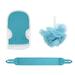 Exfoliating Back Scrubber Exfoliating Glove and Bath Sponge Set for Shower (3 Pieces) Body Scrubber for Men and Women Scrubber Can Deep Clean and Massage Your Body