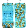 large hanging toiletry bag for women summer travel essential road trip must haves best large pineapple design dorm wall hanging toiletries cosmetic case for kid woman summer camp supplies