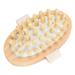 Dry Body Brush Wooden Handheld Massage Brush Cellulite and Lymphatic Drainage Exfoliating Body Scrubber for Hair Shower Dry Skin Cuticle Removal Spa Bath Massage