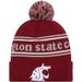 Men's New Era Crimson Washington State Cougars Marquee Cuffed Knit Hat with Pom