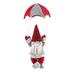 QIIBURR White Christmas Decorations for Home Christmas Scene Decorations Christmas Faceless Skydiving Old Man Parachute Dining Table Christmas Decorations Table Top Christmas Decorations