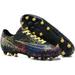 Kid s Soccer Shoes Boy s Girl s Football Cleats Comfort Soccer Boots Lightweight Breathable Shoes Professional Low Top Good Leather Rubber Non-Slip Front Tie Football