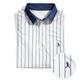ChalkTalk SPORTS Baseball Short Sleeve Polo Shirt - Pinstripes Baseball | Youth X-Large