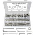 108PCS 1/4 Hexagon Head Self Tapping Screws Assortment Kit Hex Lag Wood Screws Washers Assortment Kit 1 1-1/4 1-1/2 2 2-1/2 3 3-1/2 4