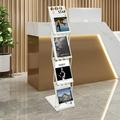 TOOL1SHOoo Display Stand&Foldable Magazine Rack with 4 Pockets for Exhibition and Trade Show Portable A4 Brochure Holder / Literature Display Stand / Catalogue Rack