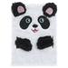 Cartoon Girls Notebook Plush Scrapbook Adorable Notebook Writing Pad Students Supplies (Panda)