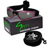 Mach Speed Compact Folding Goggles Various Frame and Lens Options Lens Colors: Smoke Frame Color: Purple