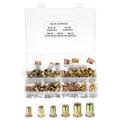 160 Pack Rivet Nuts #6-32 #8-32 #10-24 1/4-20 5/16-18 3/8-16 Nuts