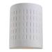 HYYYYH 83046-714 Paintable Ceramic Sconces One Light Outdoor Wall Lantern Unfinished Ceramic Finish