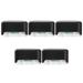 5Pcs Outdoor Solar Step Lights Waterproof Deck Lights Plastic Solar Lights for Garden