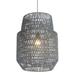 Maklaine Contemporary Metal 23.6 H x 17.7 W x 17.7 D Ceiling Lamp in Gray