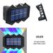 solacol Up and Down Lights Outdoor New Solar Lights Outdoor Courtyard Home Atmosphere Decoration Night Light Up and Down Luminous Wall Light Bright Solar Outdoor Lights Outdoor Bright Solar Lights