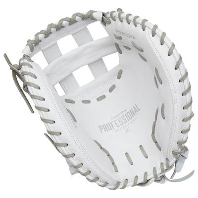 Easton Pro Collection Series 34" Fastpitch Softball Catcher's Mitt - Right Hand Throw White