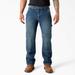 Dickies Men's Flex Relaxed Fit Double Knee Jeans - Tined Denim Wash Size 42 30 (DU604)