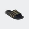 Badesandale ADIDAS SPORTSWEAR "AQUA ADILETTE", Gr. 42, schwarz (core schwarz, gold metallic, core schwarz), Synthetik, sportlich, Schuhe
