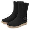 Winterstiefel ELBSAND, Damen, Gr. 41, schwarz, Obermaterial: 100% Rindsleder. Futter: 100% Textilmaterial. Decksohle: 100% Textilmaterial. Laufsohle: 100% Synthetik, unifarben, Basic, Schuhe, Boots,Winterstiefelette,Leder, wind- & wasserabweisende...